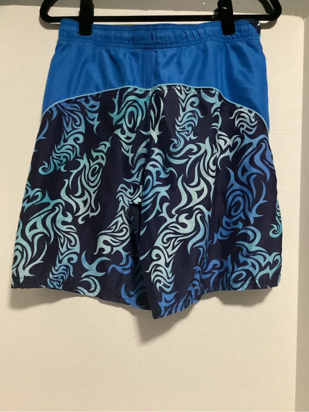 Nike Men’s Blue Navy Aqua Patterned Swim Trunks